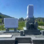 養老町墓地　新しい墓石の建立　⑤墓石設置